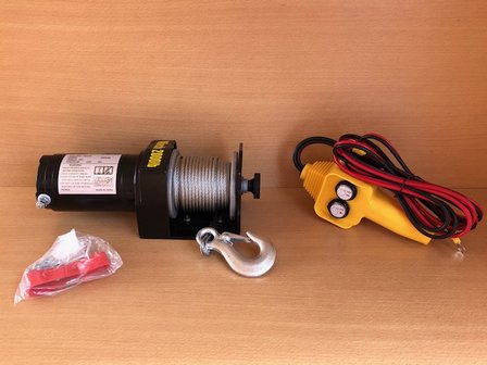 Lier electrisch 12 volt 1000 kg.