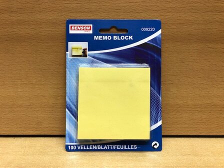 Memoblok 100 vellen 75x75mm.