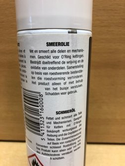 Spuitbus Riem smeerolie 250ml.