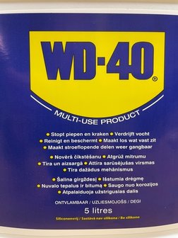 WD 40 smeermiddel flacon/spuit 5-liter.