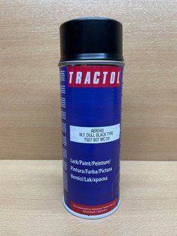 Spuitbus Tractol MF Dull Black Tyre 400ml.