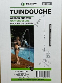 Tuindouche / buitendouche 215cm.