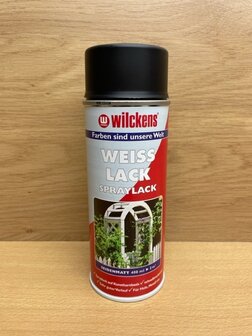 Spuitbus Wilckens zwart RAL9017 zijdemat 400ml.