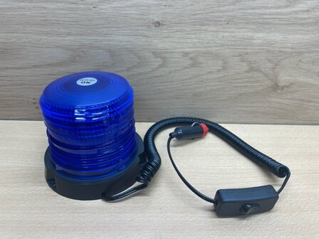 Zwaailamp LED blauw 12 volt.