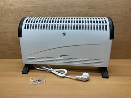 Heater convector 750/1500 watt wit.