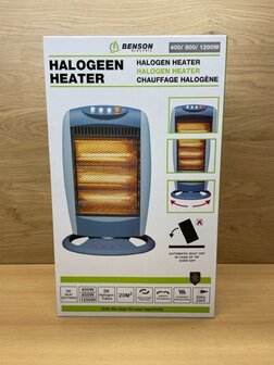 Kachel halogeen 400 / 800 / 1200 watt.