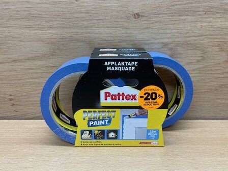 Afplaktape 2x Pattex Perfect Paint 30mm.x25m.