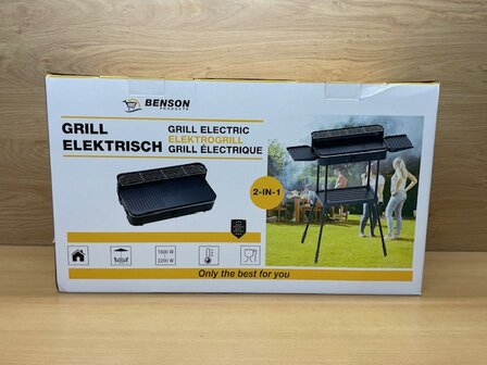 Grill electrisch luxe 2 in 1.