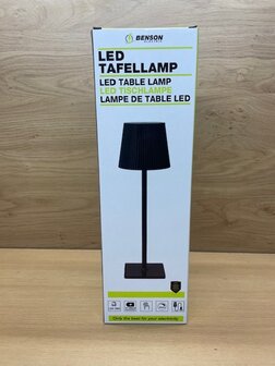 Tafellamp LED oplaadbaar aluminium 38cm.