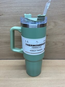 Thermosbeker groen 900ml.