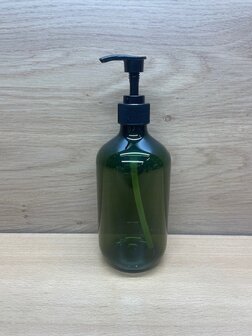 Zeepdispenser groen 500ml.