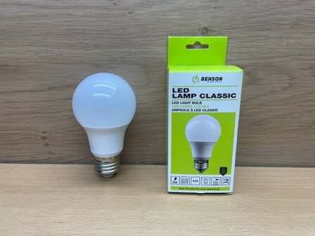 Led lamp classic 9 watt E27.