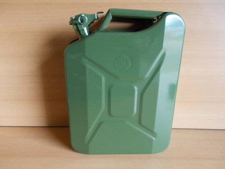 Jerrycan metaal (leger) 20l.