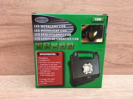 Werklamp LED COB 10 watt.