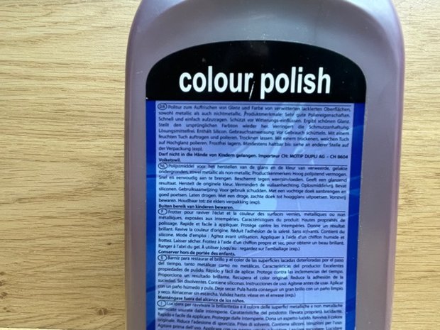 Motip CarCare colour polish licht rood 500ml.