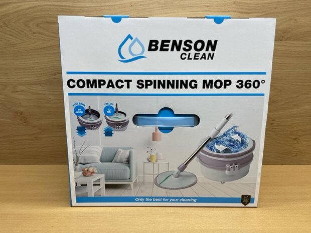 Mop en emmerset compact 360° spinning.