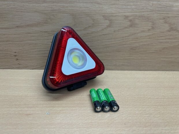 Noodlamp cob led 3 watt + 9 SMD rood/wit.