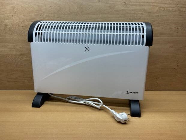 Heater convector 750/1250/2000 watt wit.