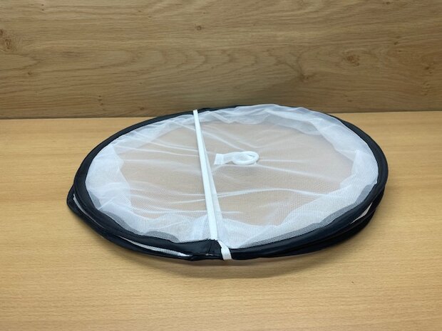 Foodcover opvouwbaar rond 37 x 15,5 cm.