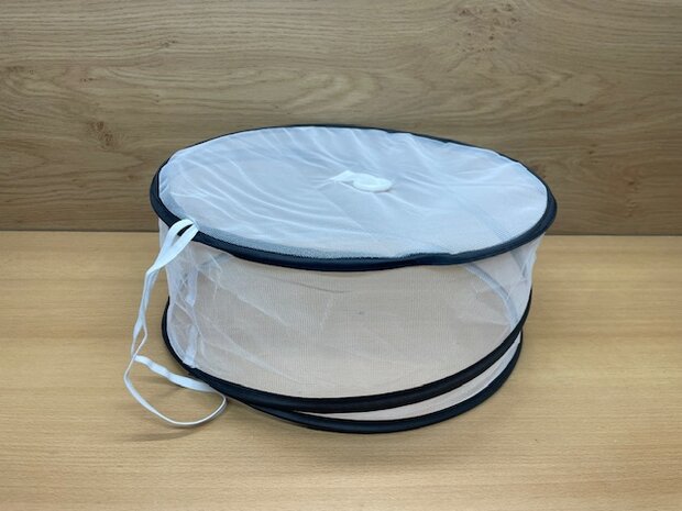 Foodcover opvouwbaar rond 37 x 15,5 cm.