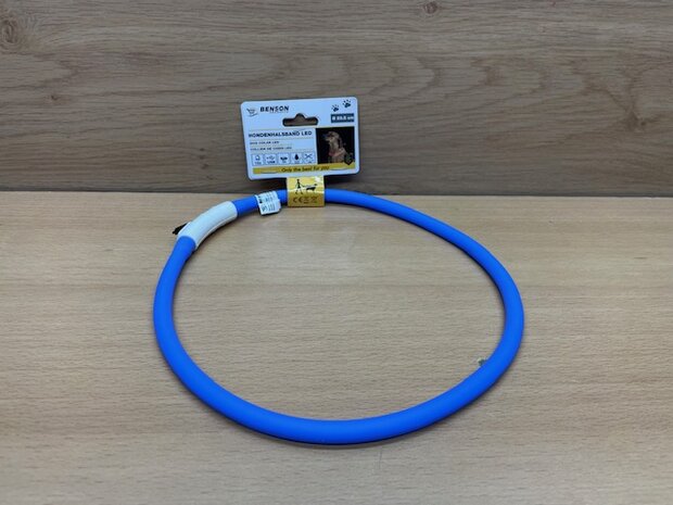 Hondenhalsband led blauw.