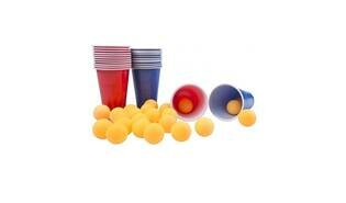 Drankspel set bier pong 48dlg.