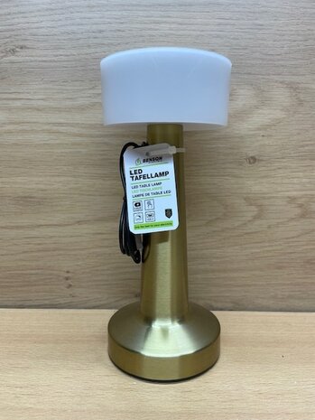 Tafellamp oplaadbaar LED touch goud.