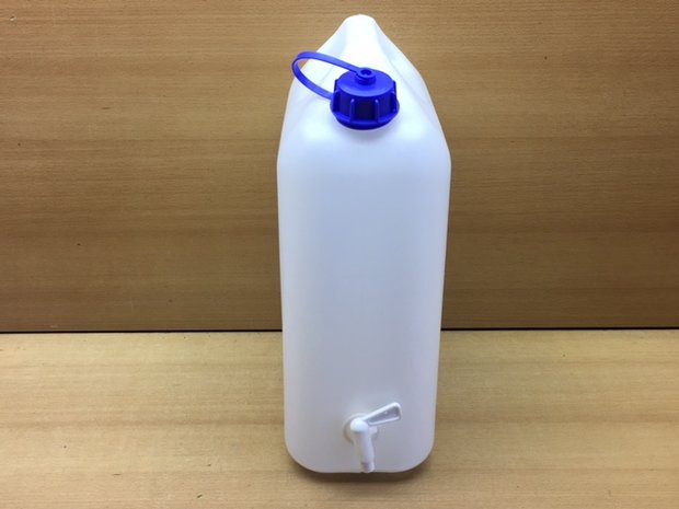 Jerrycan PVC 10 liter water met kraan.