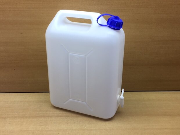 Jerrycan PVC 10 liter water met kraan.