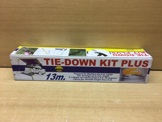 Tie down kit plus. (zwart)