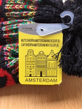 Muts Amsterdam zwart rood.